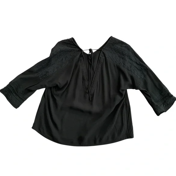 Daily Look Long Sleeve Black Lace Shirt - Picture 4 of 10